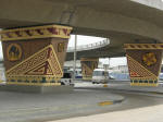 Pretty flyover supports